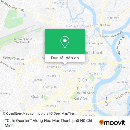 Bản đồ ""Cafe Quarter"" Along Hoa Mai