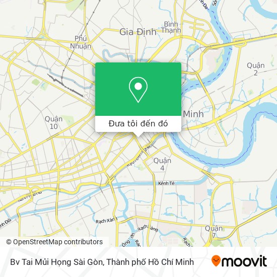 Bản đồ Bv Tai Mủi Họng Sài Gòn