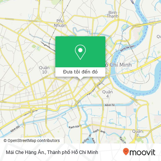 Bản đồ Mái Che Hàng Ăn.