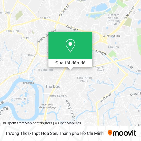 Bản đồ Trường Thcs-Thpt Hoa Sen