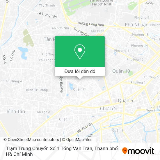 Bản đồ Trạm Trung Chuyển Số 1 Tống Văn Trân