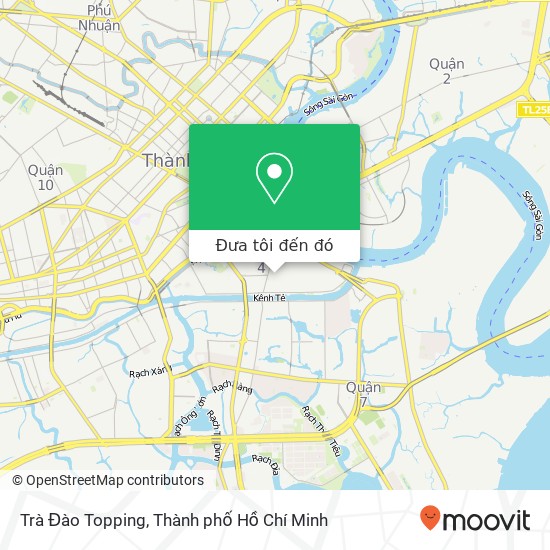 Bản đồ Trà Đào Topping