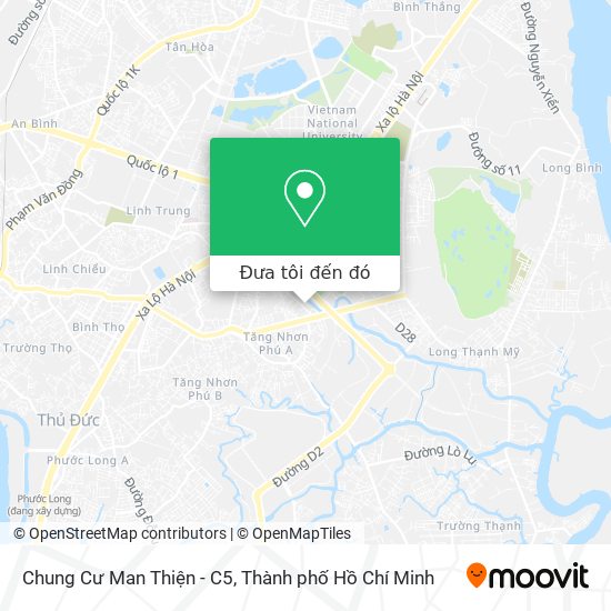 Bản đồ Chung Cư Man Thiện - C5