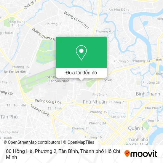Bản đồ 80 Hồng Hà, Phường 2, Tân Bình