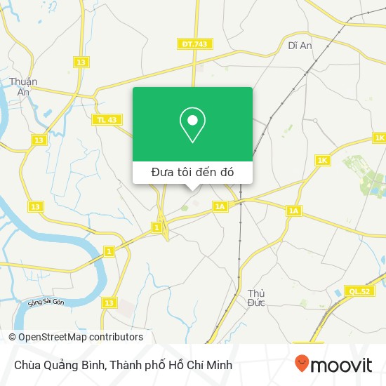 Bản đồ Chùa Quảng Bình