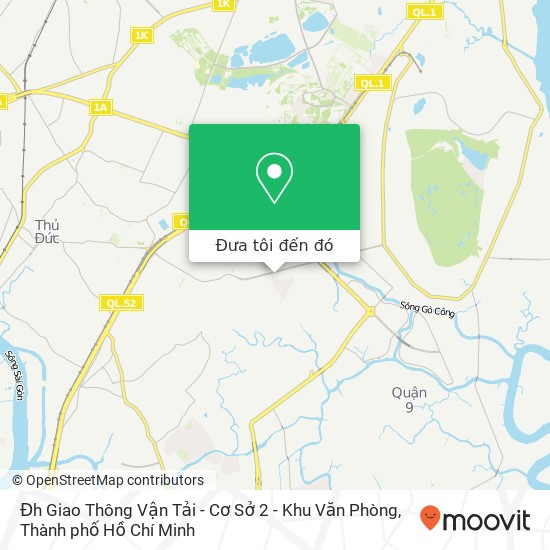 Bản đồ Đh Giao Thông Vận Tải - Cơ Sở 2 - Khu Văn Phòng