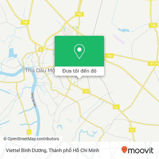 Bản đồ Viettel Bình Dương