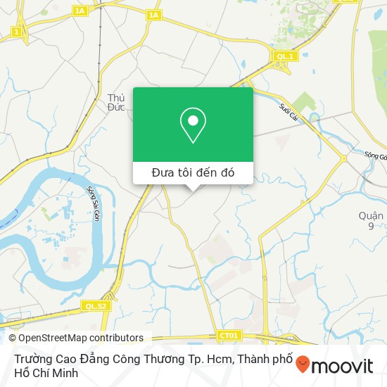 Bản đồ Trường Cao Đẳng Công Thương Tp. Hcm