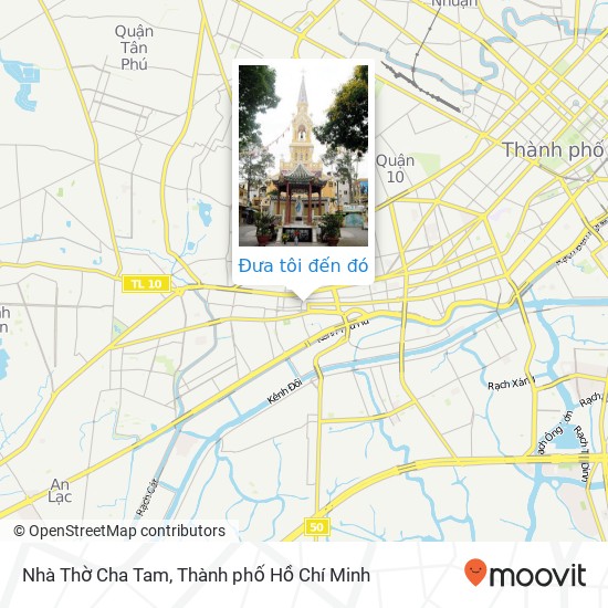 Bản đồ Nhà Thờ Cha Tam