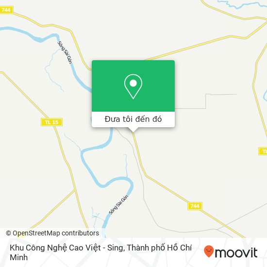 Bản đồ Khu Công Nghệ Cao Việt - Sing