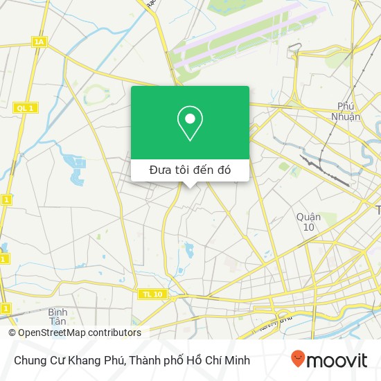 Bản đồ Chung Cư Khang Phú