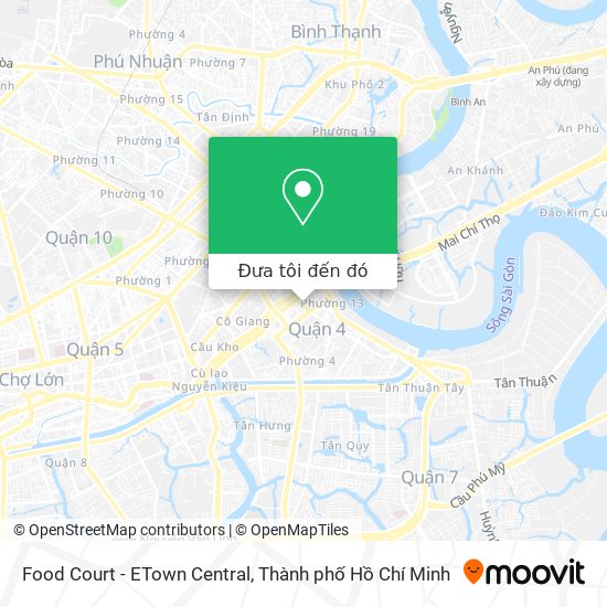 Bản đồ Food Court - ETown Central