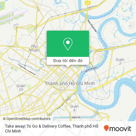 Bản đồ Take away| To Go & Delivery Coffee