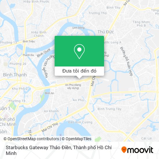 Bản đồ Starbucks Gateway Thảo Điền