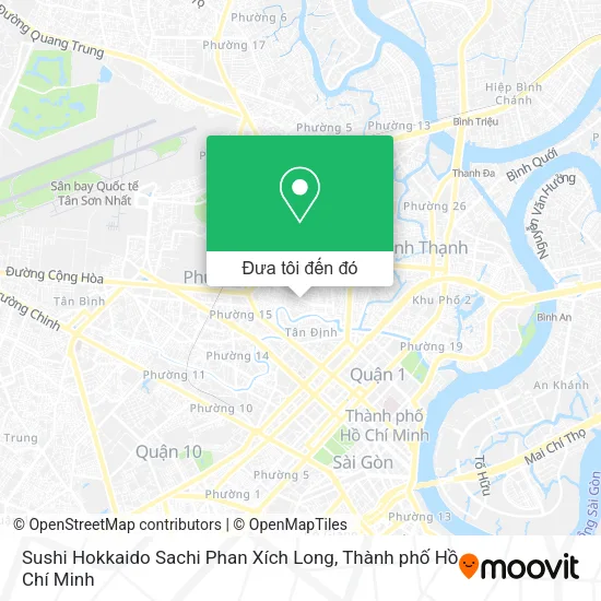 Bản đồ Sushi Hokkaido Sachi Phan Xích Long