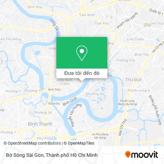 Bản đồ Bờ Sông Sài Gòn
