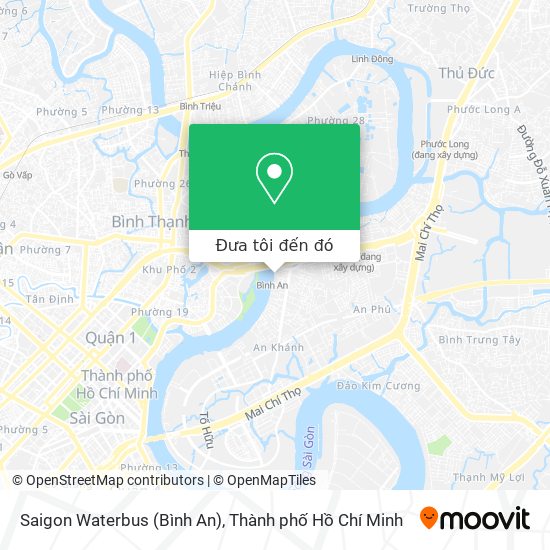 Bản đồ Saigon Waterbus (Bình An)