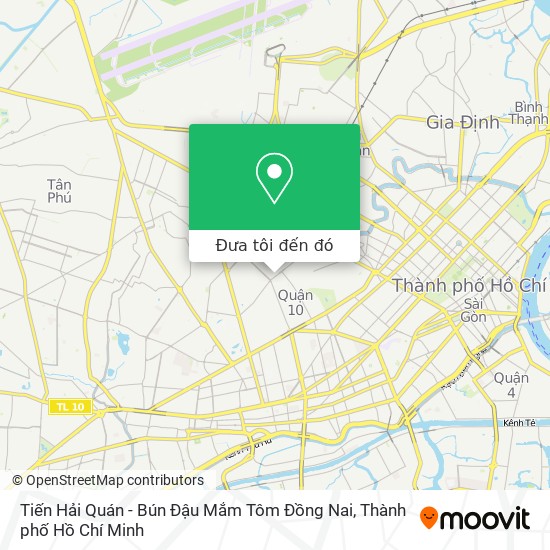 Bản đồ Tiến Hải Quán - Bún Đậu Mắm Tôm Đồng Nai