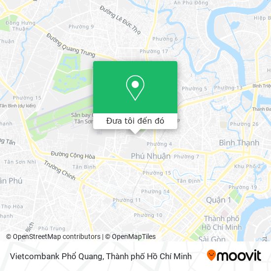 Bản đồ Vietcombank Phổ Quang