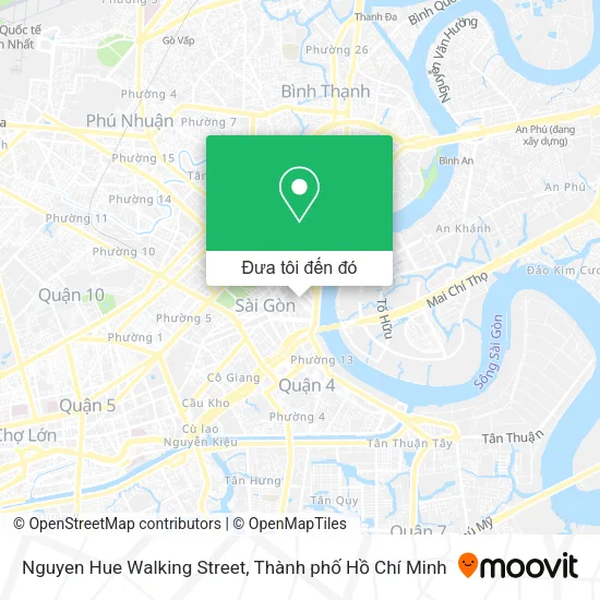 Bản đồ Nguyen Hue Walking Street