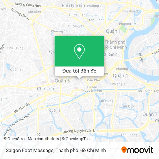Bản đồ Saigon Foot Massage