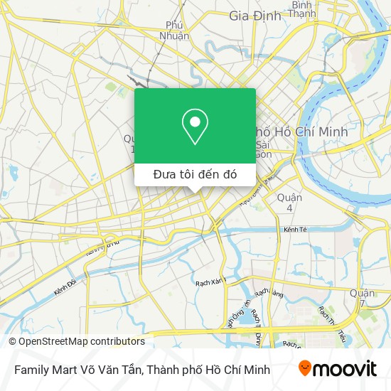 Bản đồ Family Mart Võ Văn Tần