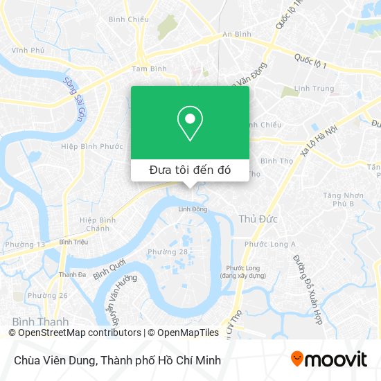 Bản đồ Chùa Viên Dung