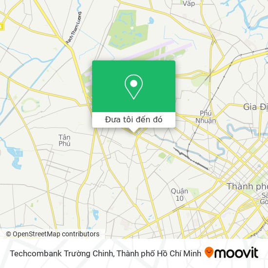 Bản đồ Techcombank Trường Chinh