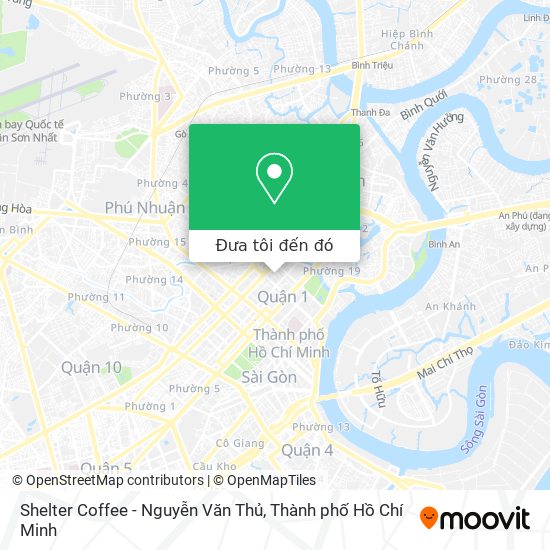 Bản đồ Shelter Coffee - Nguyễn Văn Thủ