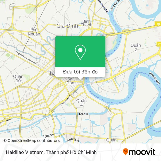 Bản đồ Haidilao Vietnam