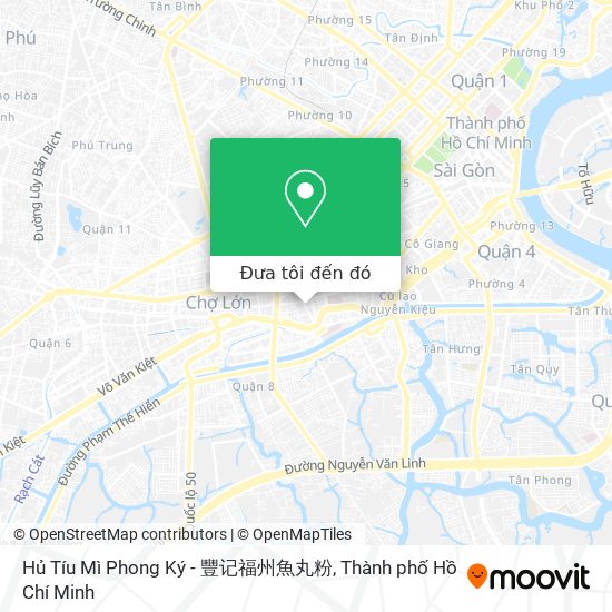 Bản đồ Hủ Tíu Mì Phong Ký - 豐记福州魚丸粉