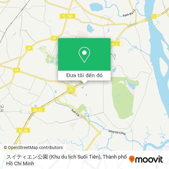 Bản đồ スイティエン公園 (Khu du lịch Suối Tiên)