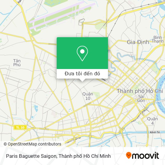 Bản đồ Paris Baguette Saigon