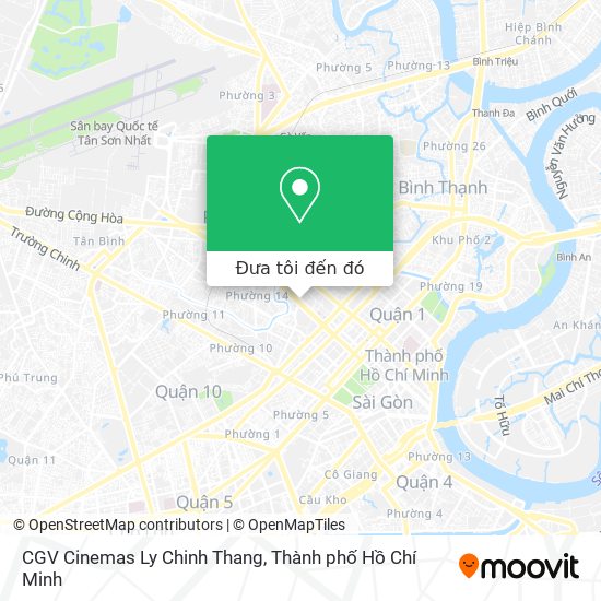 Bản đồ CGV Cinemas Ly Chinh Thang