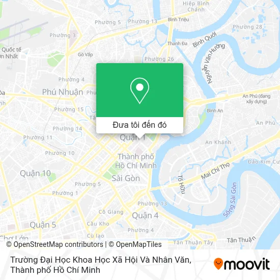 Bản đồ Trường Đại Học Khoa Học Xã Hội Và Nhân Văn