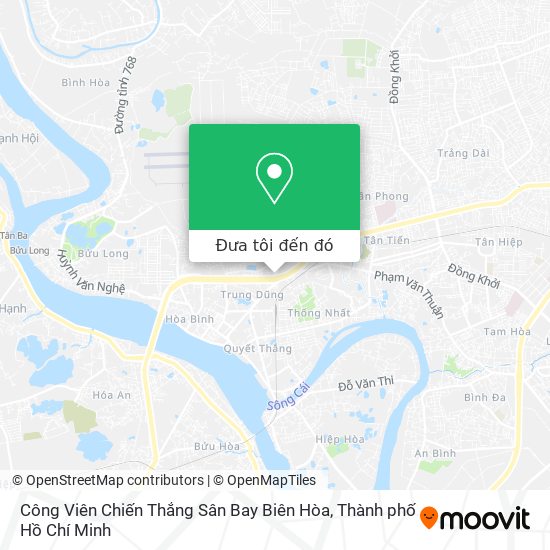 Bản đồ Công Viên Chiến Thắng Sân Bay Biên Hòa