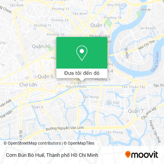 Bản đồ Cơm Bún Bò Huế