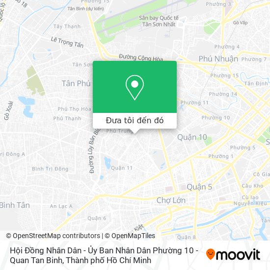 Bản đồ Hội Đồng Nhân Dân - Ủy Ban Nhân Dân Phường 10 - Quan Tan Binh