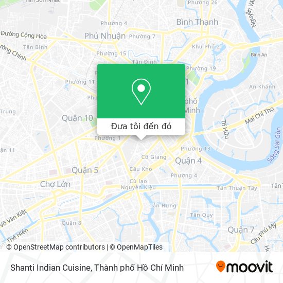Bản đồ Shanti Indian Cuisine