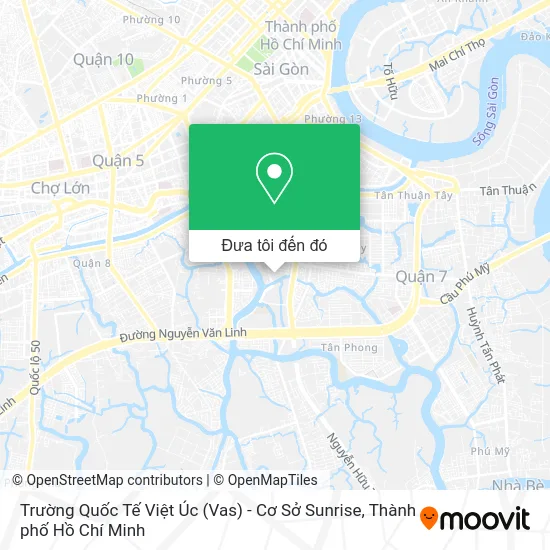 Bản đồ Trường Quốc Tế Việt Úc (Vas) - Cơ Sở Sunrise