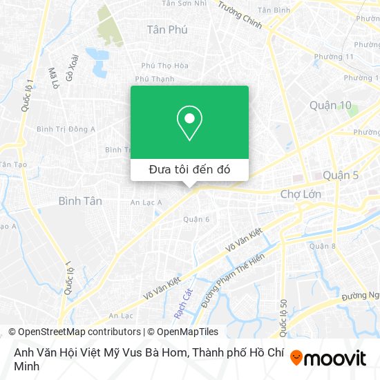 Bản đồ Anh Văn Hội Việt Mỹ Vus Bà Hom