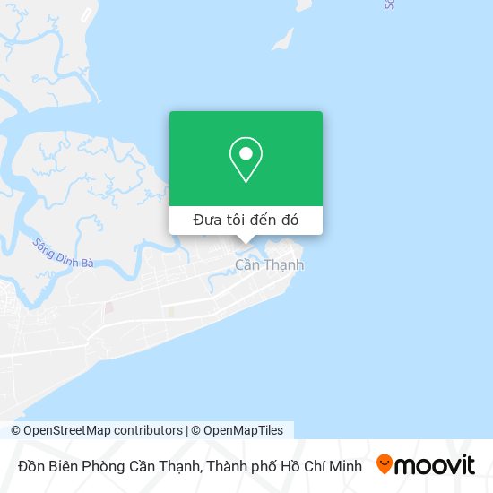Bản đồ Đồn Biên Phòng Cần Thạnh