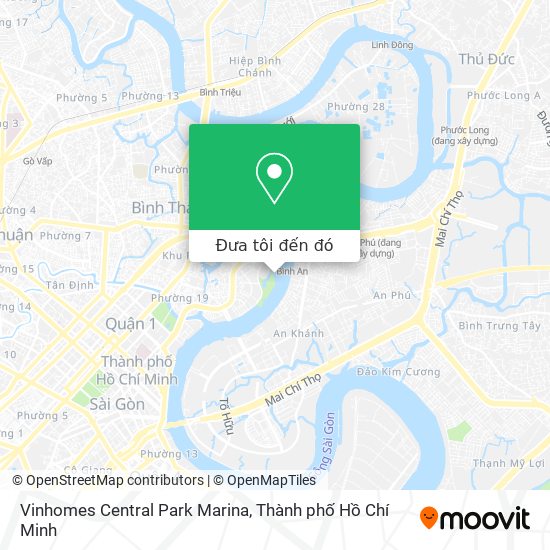 Bản đồ Vinhomes Central Park Marina