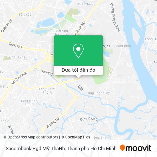 Bản đồ Sacombank Pgd Mỹ ThàNh