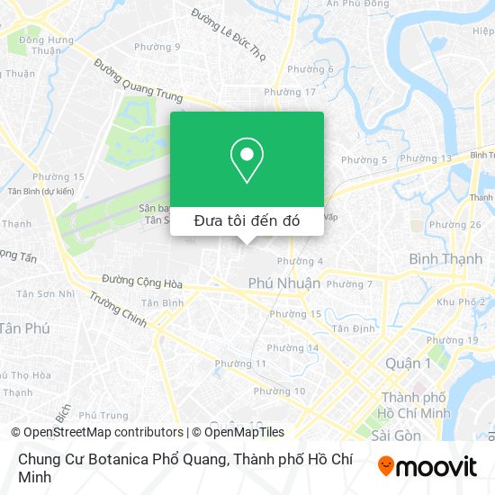 Bản đồ Chung Cư Botanica Phổ Quang