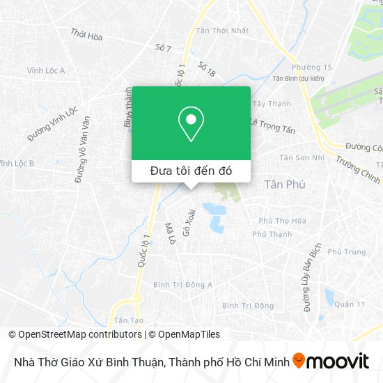 Bản đồ Nhà Thờ Giáo Xứ Bình Thuận
