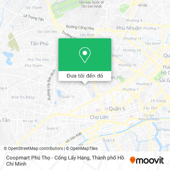 Bản đồ Coopmart Phú Thọ - Cổng Lấy Hàng