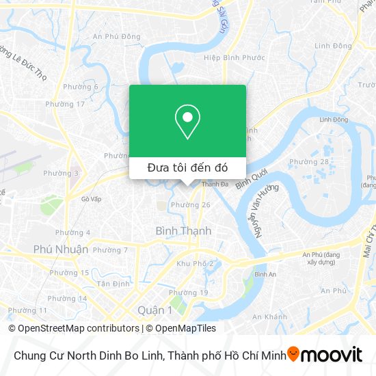 Bản đồ Chung Cư North Dinh Bo Linh