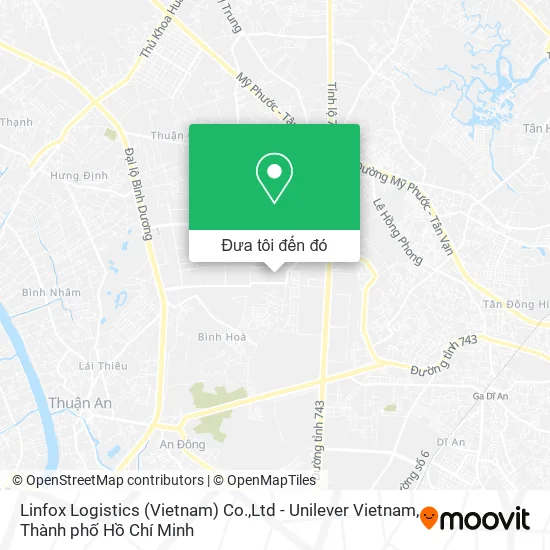 Bản đồ Linfox Logistics (Vietnam) Co.,Ltd - Unilever Vietnam