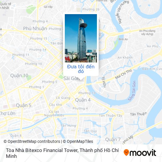 Bản đồ Tòa Nhà Bitexco Financial Tower